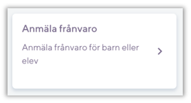 Funktionsval Anm&auml;la fr&aring;nvaro