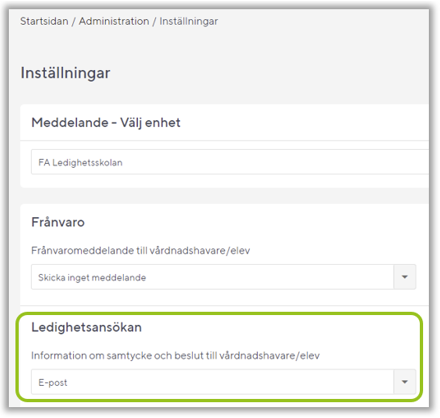 Valt aviseringss&auml;tt